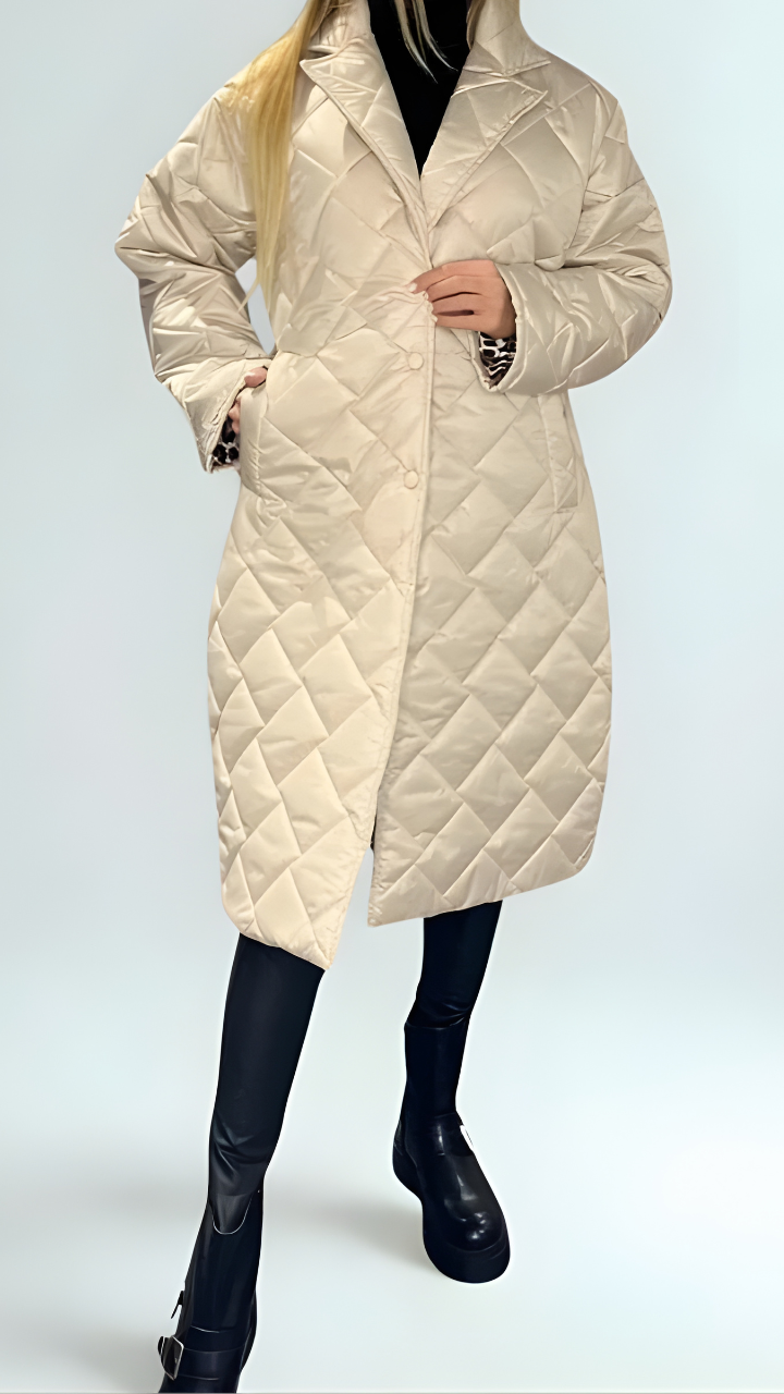 Abrigo acolchado reversible