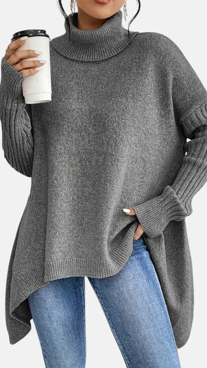 BRIGITTE – SUÉTER DE CUELLO ALTO LARGO