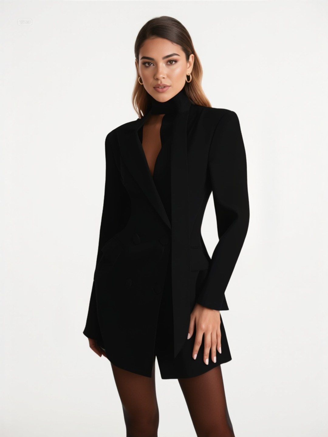 Vestido mini Elvira - Marrón ciruela